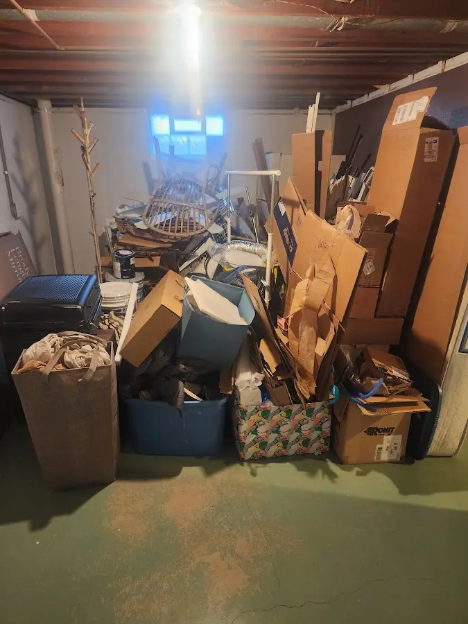 Roll-off dumpster container at job site for Yard Waste Dumpster Rental in Aldine